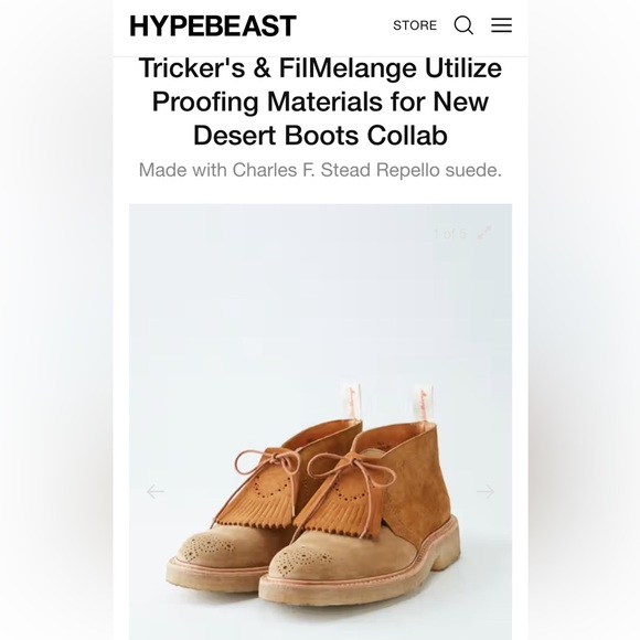 Trickers x FilMelange desert Boot - size 6 - Picture 5 of 6